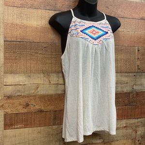 Jolt Aztec & Lace Tank
